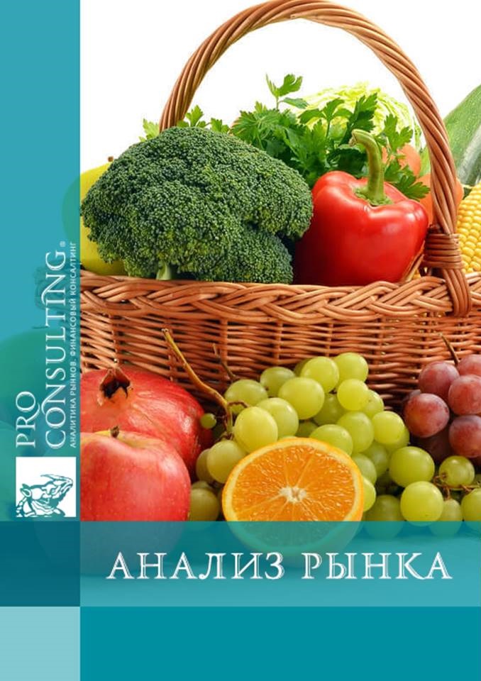 Анализ рынка овощей и фруктов Украины. 2016 год